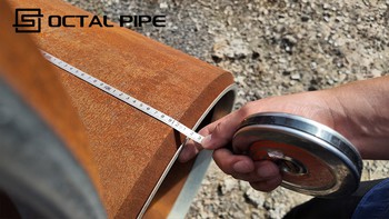 ERW welded steel pipe length measurement and dimensional inspection ERW welded steel pipe length measurement and dimensional inspection